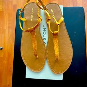 Sun + Stone Thong Sandals, size 10. Originally $25.